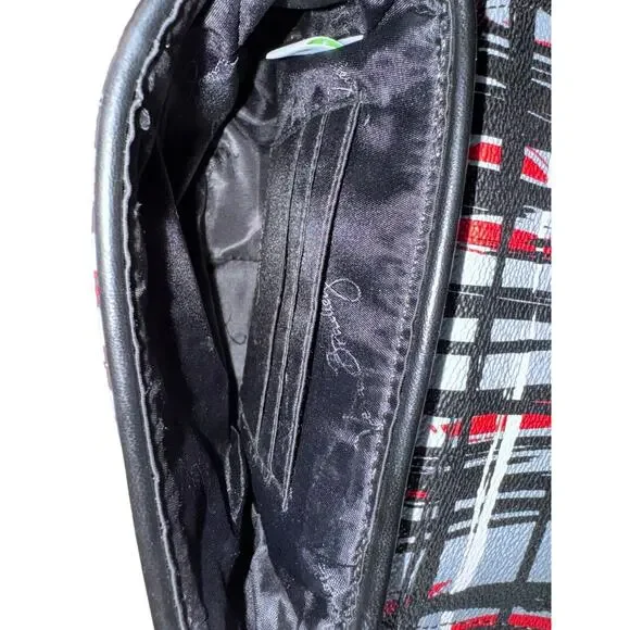 Vera Bradley Black Multicolor Plaid Design Small Adjustable Strap Crossbody Bag - Picture 6 of 10